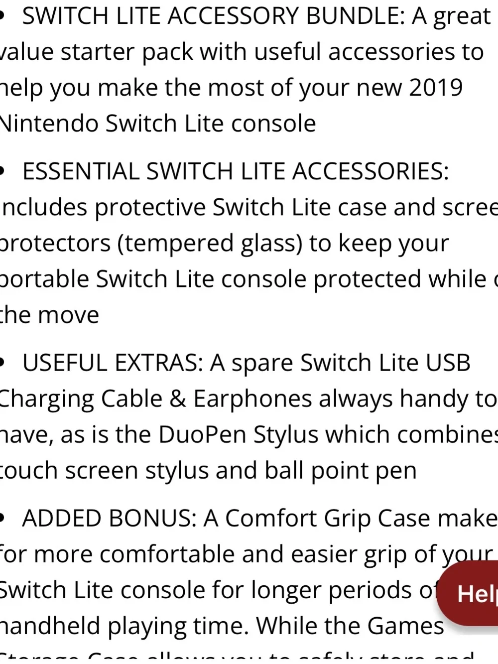 Switch Lite Accesories Bundle Starter Kit